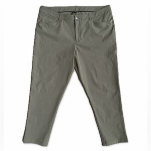 Lululemon ABC Classic Fit Pant Warpstreme Olive Green Men’s 42 x 30 Stretch